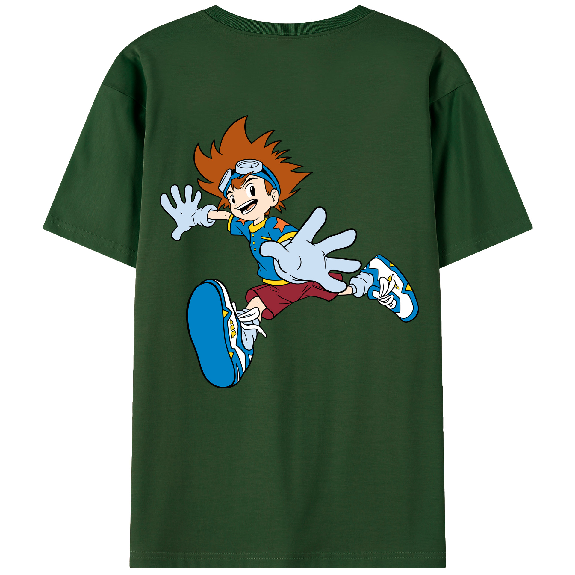 （画像用） Digimon デジタルモンスター/デジモン 綿100％半袖Tシャツ（背面プリント）